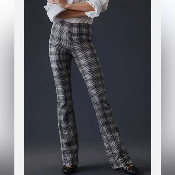Anthropologie Maeve Plaid Bootcut Pants Small - Picture 4 of 15